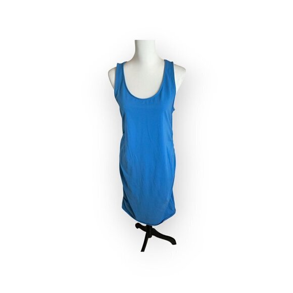 ISABEL Maternity Sleeveless Midi Dress Size XL Blue - Picture 1 of 6